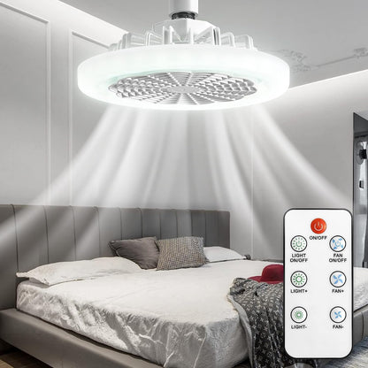 Lampa LED tavan cu ventilator si telecomanda 30W — Ambient Modern Pentru Acasă