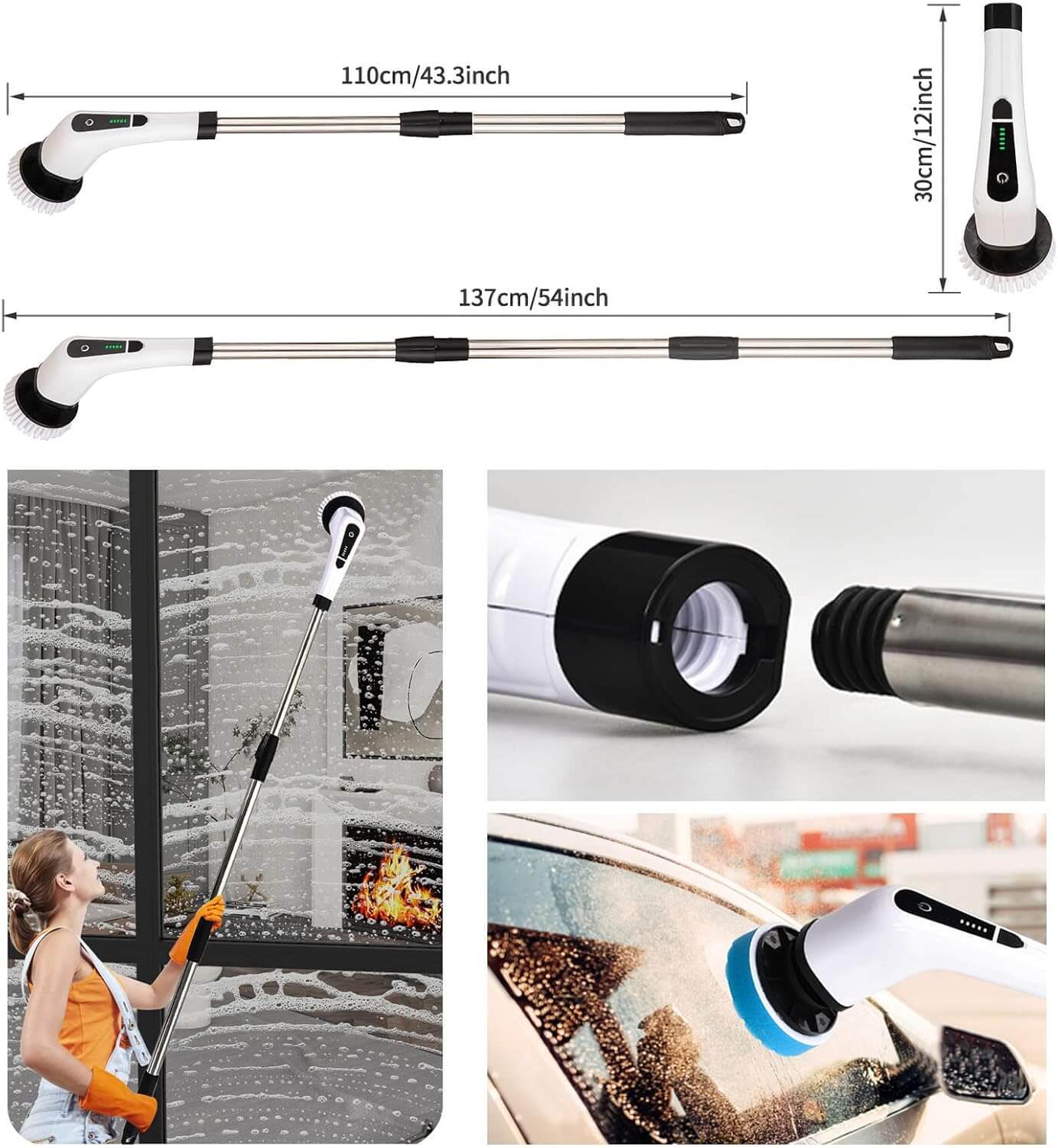 Perie electrica rotativa de curatate 9 in 1 – 9 — Confort Practic Pentru Casa Ta
