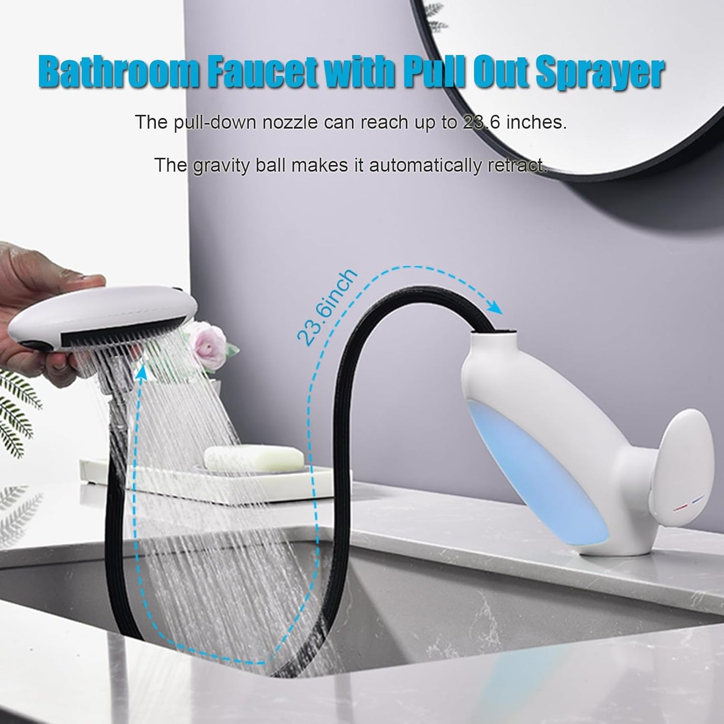Baterie Chiuveta Baie Premium Iluminare LED — Confort Practic Pentru Casa Ta