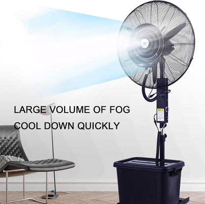 Ventilator industrial cu rezervor apa 40 litri diametru 55cm putere — Mai Mult Confort în