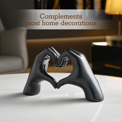 Decoratiune sculpturala maini in forma de inima – rasina – — Confort Practic Pentru Casa Ta