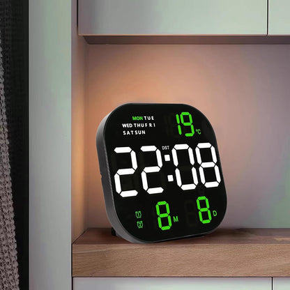 Ceas digital de birou sau perete cu telecomanda cu afisaj — Utilitate Smart Zi de Zi