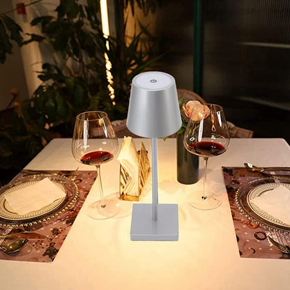 Lampa de masa touch led reincarcabila cu tija telescopica — Ambient Modern Pentru Acasă