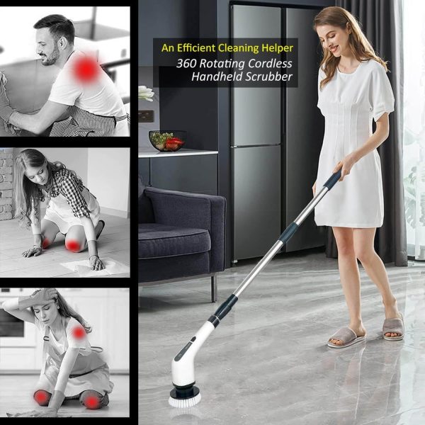 Perie electrica rotativa de curatate 9 in 1 – 9 — Confort Practic Pentru Casa Ta