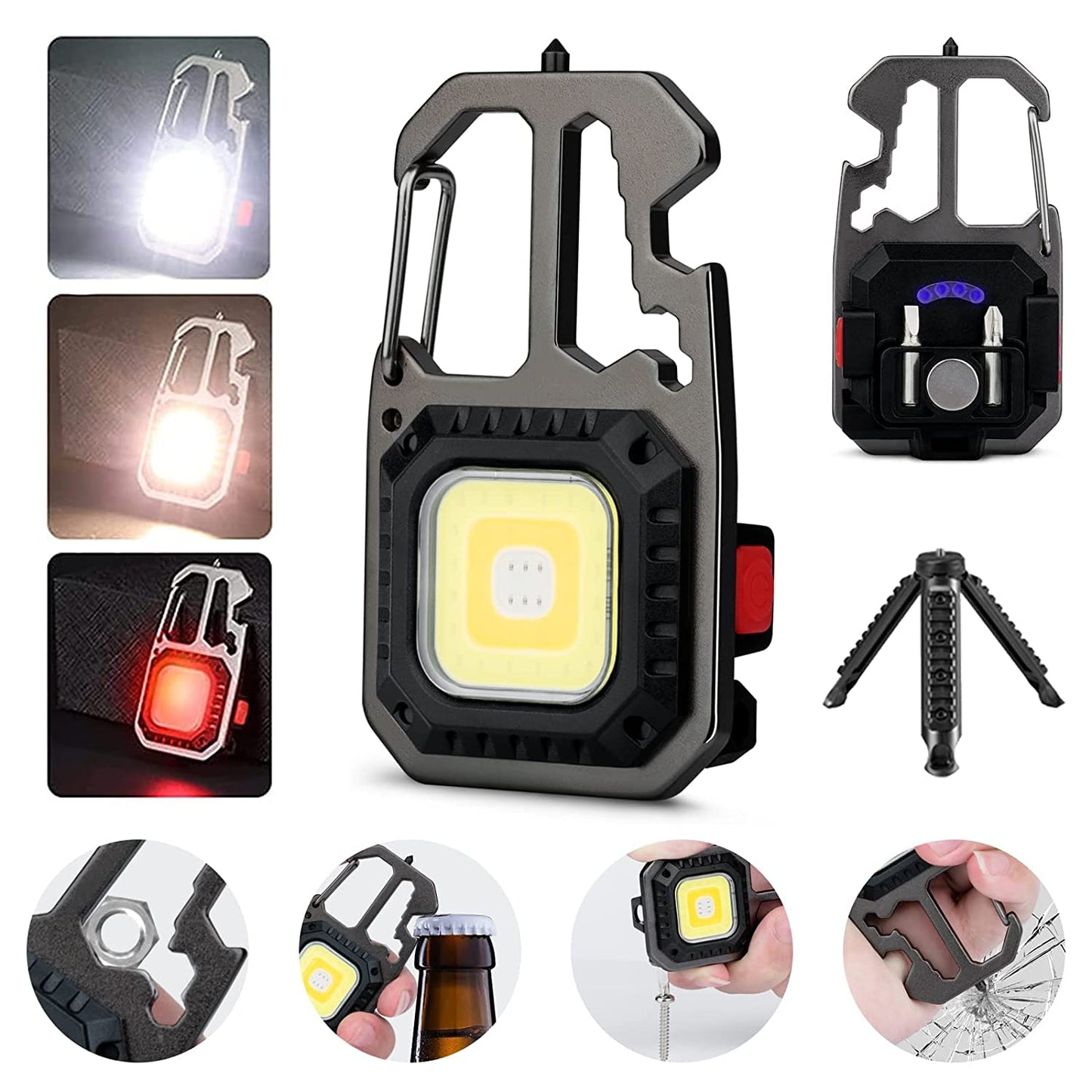 Lanterna LED tip breloc cu dispozitiv spargere geamuri — Ambient Modern Pentru Acasă