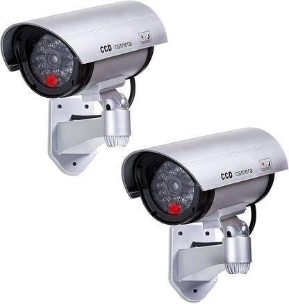 Set 4 camere supraveghere video false LED rosu avertizor — Control și Siguranță Zi de Zi