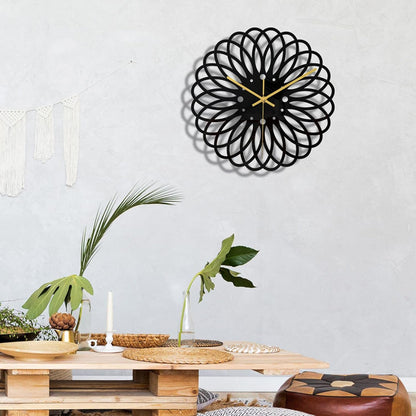 Ceas de perete 30 cm design geometric 3D modern silentios — Confort Practic Pentru Casa Ta