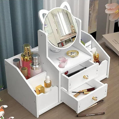 Organizator alb pentru cosmetice și bijuterii PVC 40 x 20 — Confort Practic Pentru Casa Ta