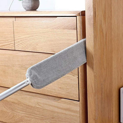 Mop plat retractabil pentru curatarea prafului in spatiile inguste — Confort Practic Pentru Casa