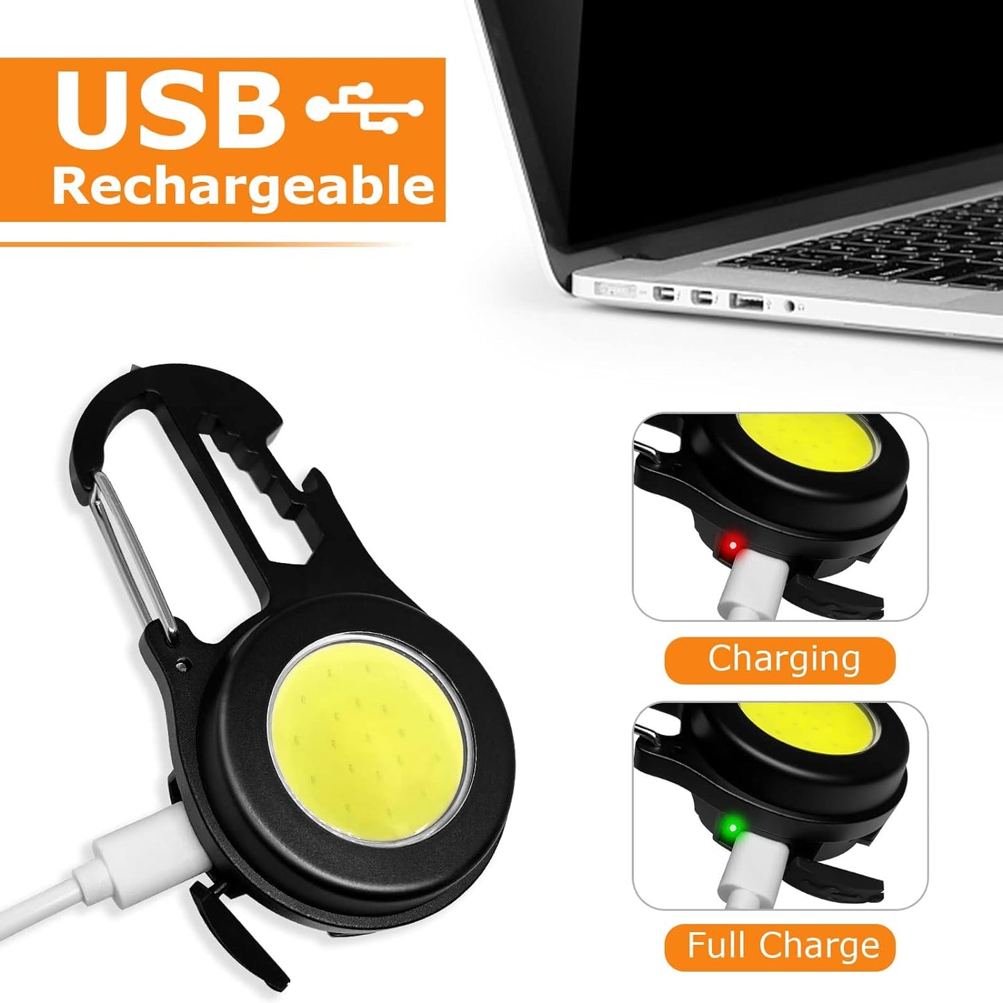 Breloc cu lanterna Q D910 LED COB multifunctional — Utilitate Smart Zi de Zi
