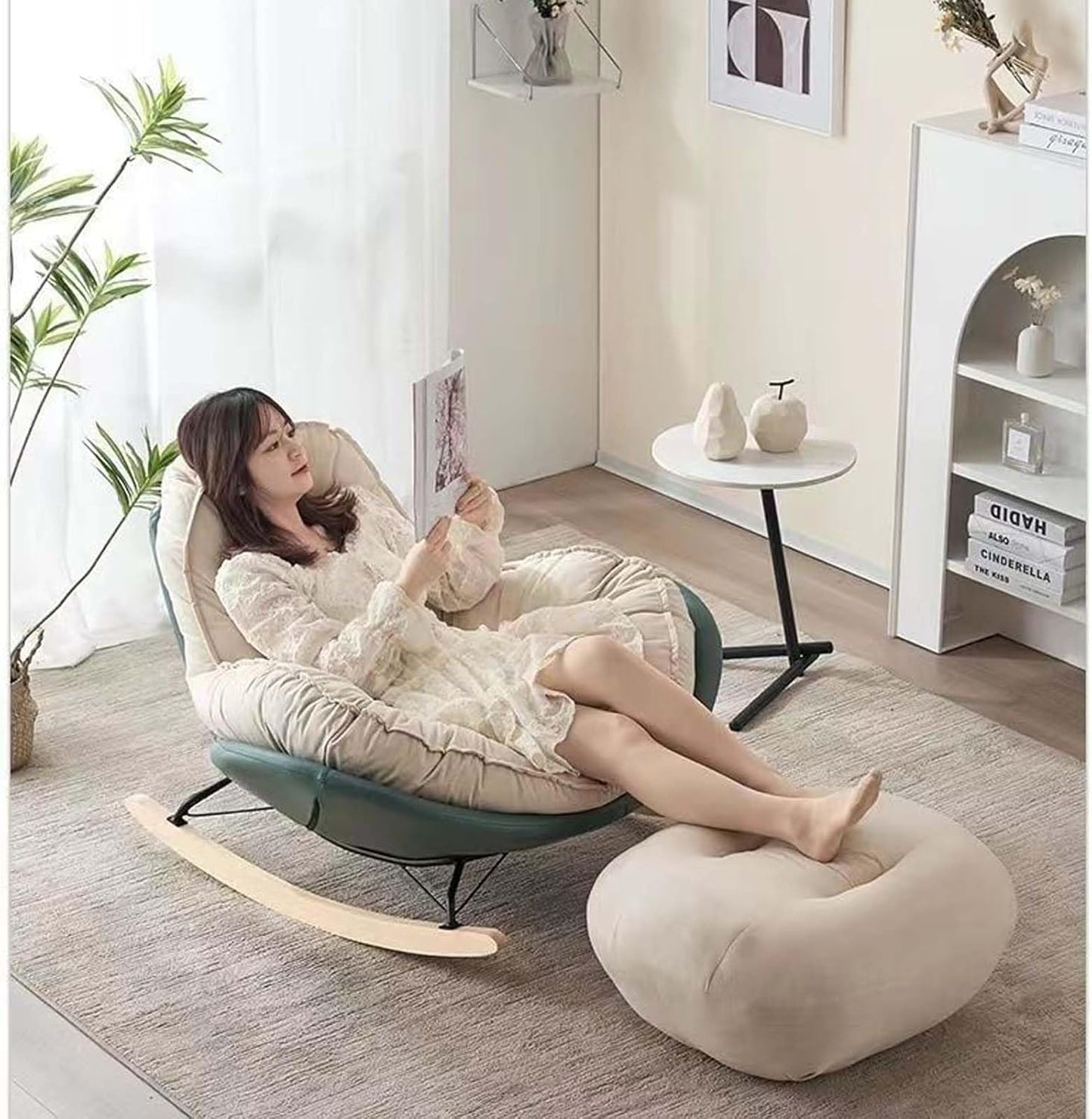 RESIGILAT - Fotoliu balansoar Cloud Rocker — Confort Practic Pentru Casa Ta