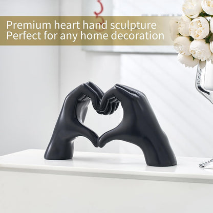 Decoratiune sculpturala maini in forma de inima – rasina – — Confort Practic Pentru Casa Ta