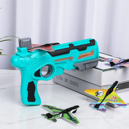 Pistol lansator de avioane de jucarie — Util Pentru Familie și Copii