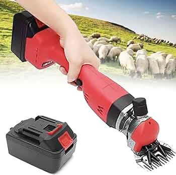 Aparat electric profesional pentru tuns oile cu 2 acumulatori 24V — Îngrijire Mai Ușoară