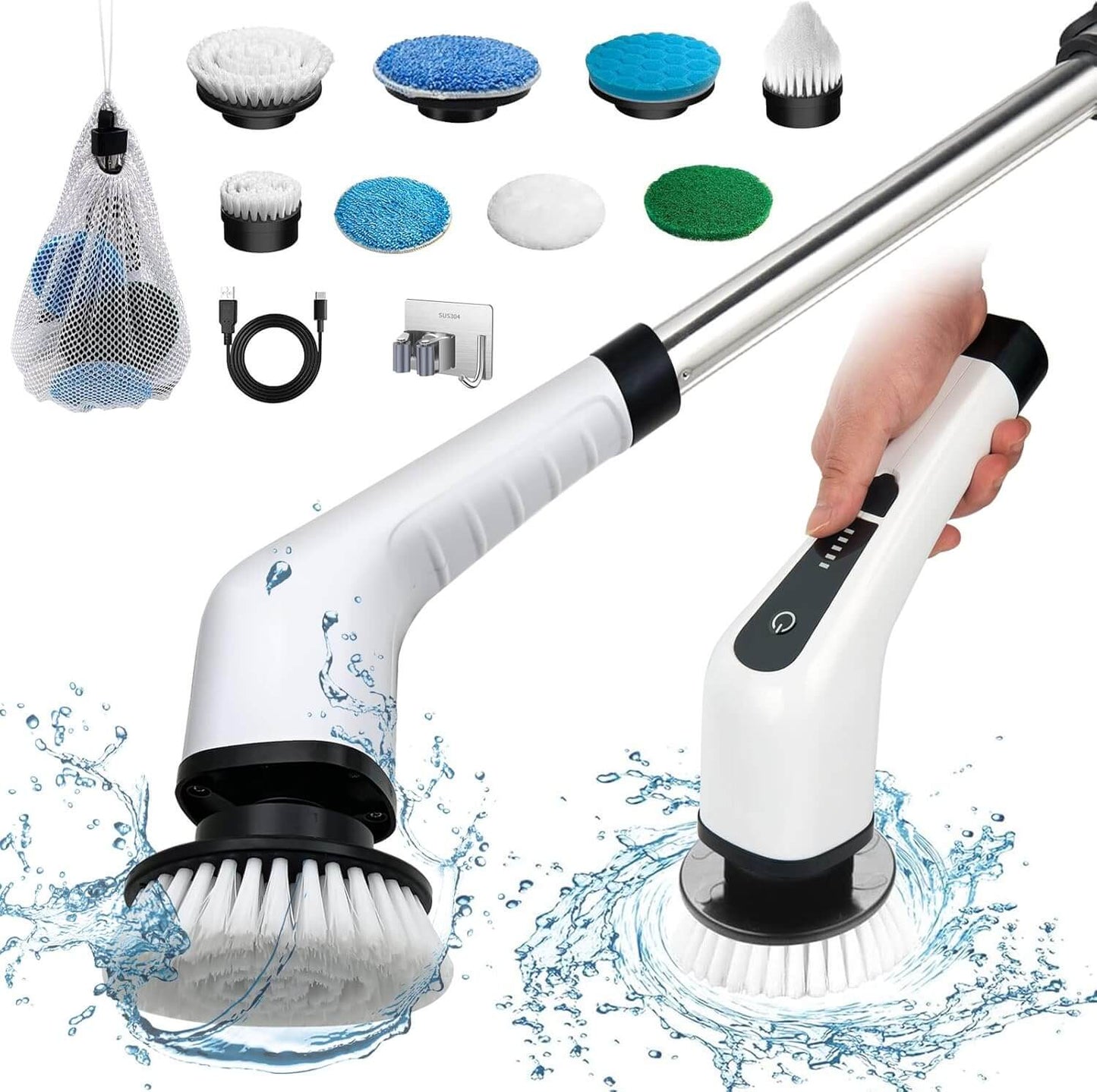Perie electrica rotativa de curatate 9 in 1 – 9 — Confort Practic Pentru Casa Ta