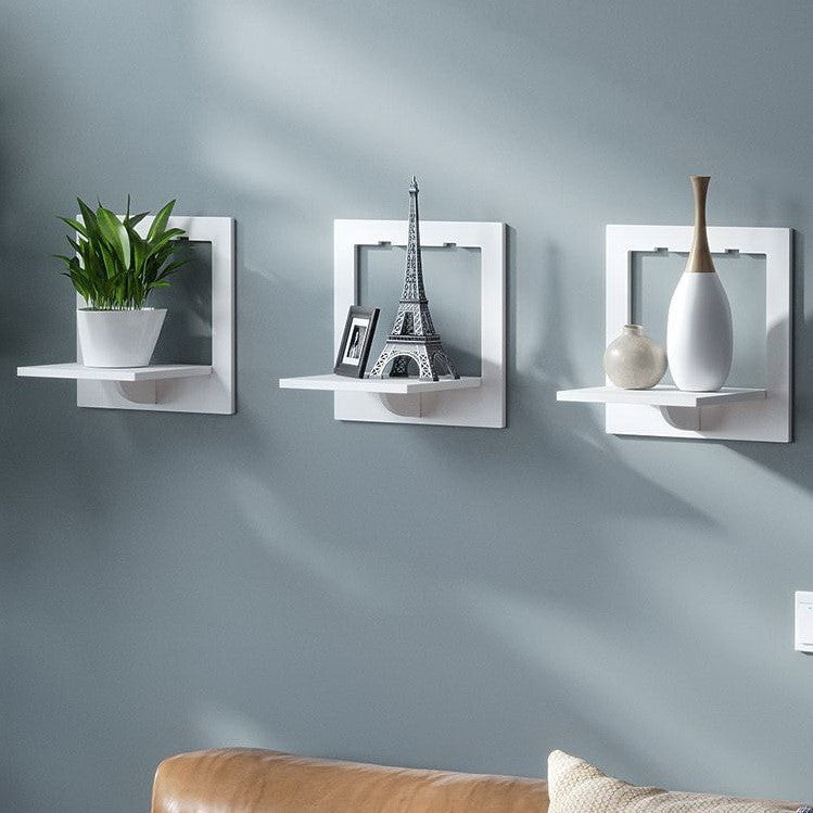 Set 3 rafturi decorative in forma de hexagon — Confort Practic Pentru Casa Ta