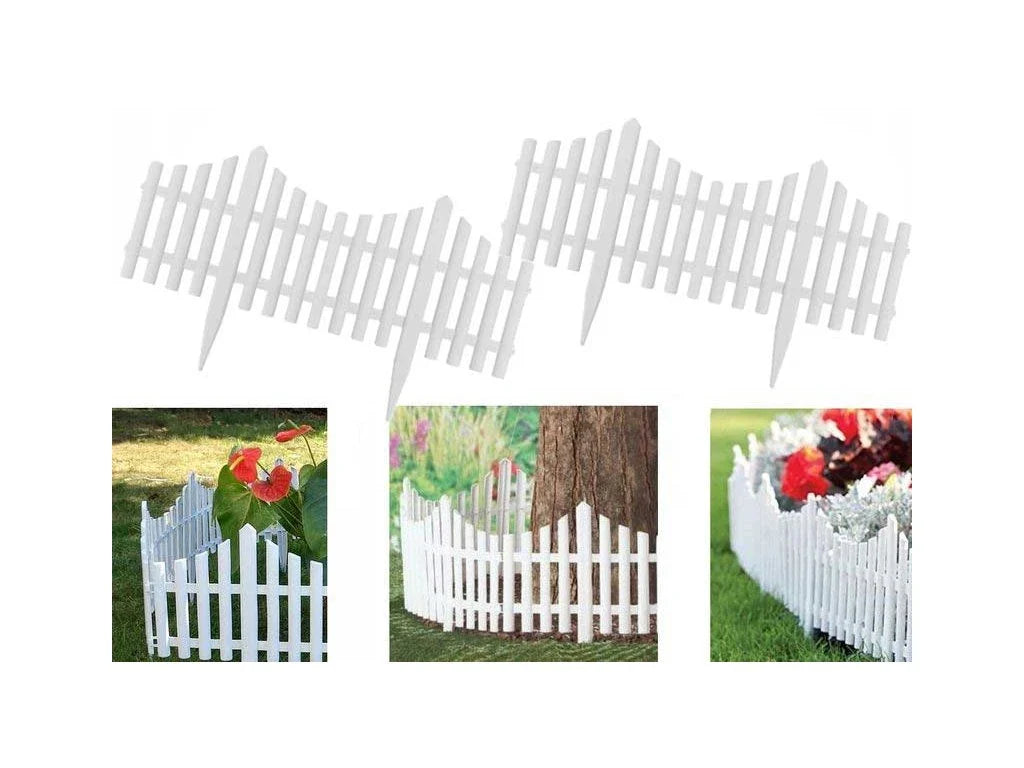 Set 6 bucati gard decorativ din plastic pentru gradina 57.5