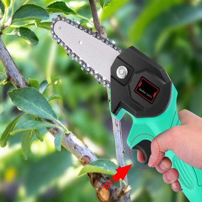 Mini fierastrau electric cu lant 4 inch si acumulator 36V