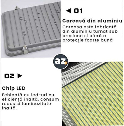 Lampă Solară LED 300W, Telecomandă, Alb Neutru 4000K, IP65, EAZ-IL016
