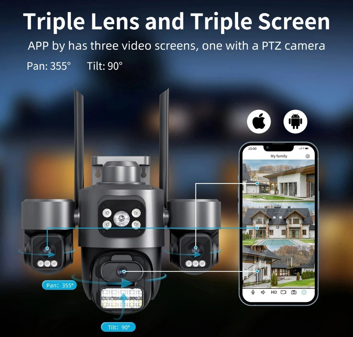 Camera de Securitate Exterior Dome 4K, Urmarire AI, WiFi, A-161-20