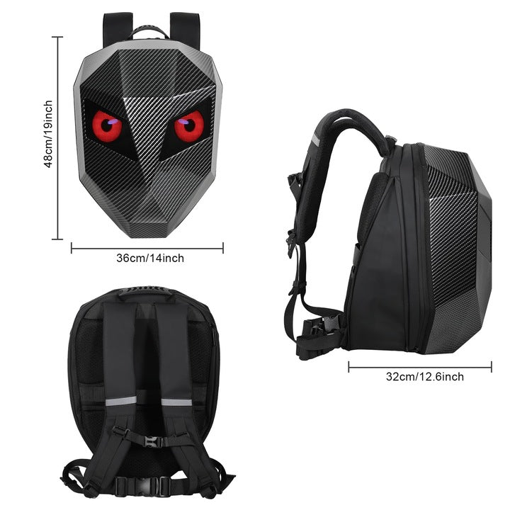 Rucsac cu Ecran LED Programabil (Animatie Ochi Rosu), A-160-10