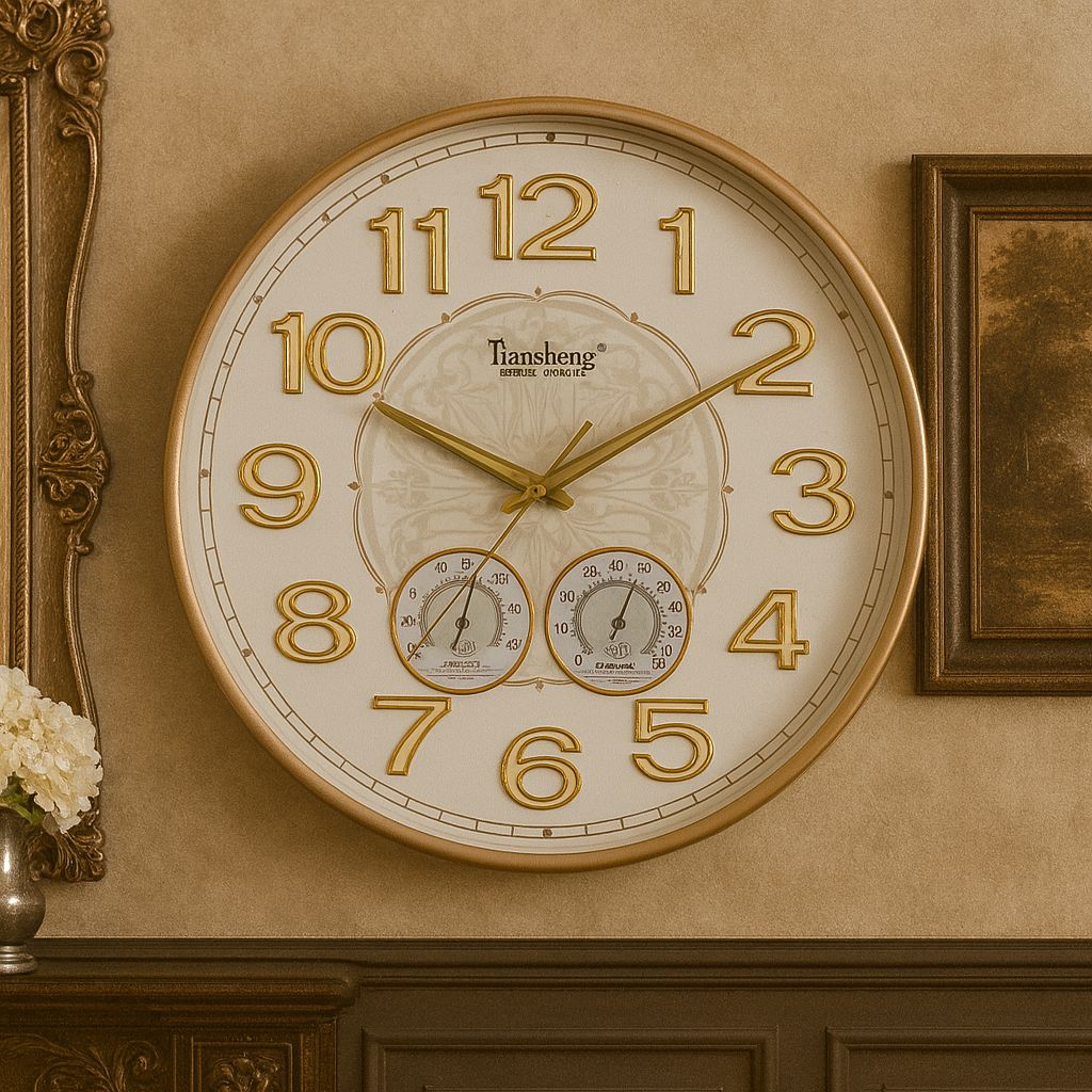 Ceas de perete cu cifre fosforescente 34 cm — Confort Practic Pentru Casa Ta