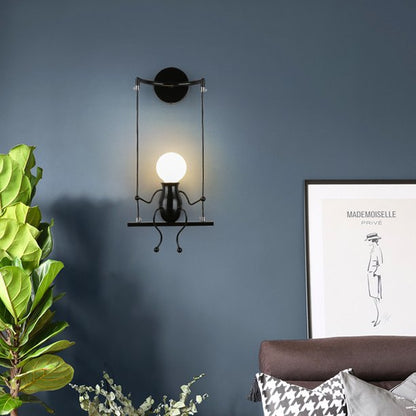 Lampa metalica retro industriala tip humanoid — Ambient Modern Pentru Acasă