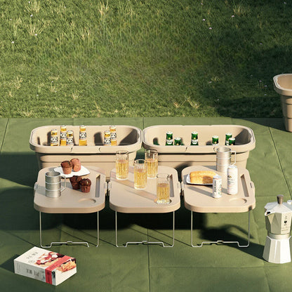 Lighean pliabil 2 in 1 cu masuta picnic 8 L — Mai Mult Confort Oriunde