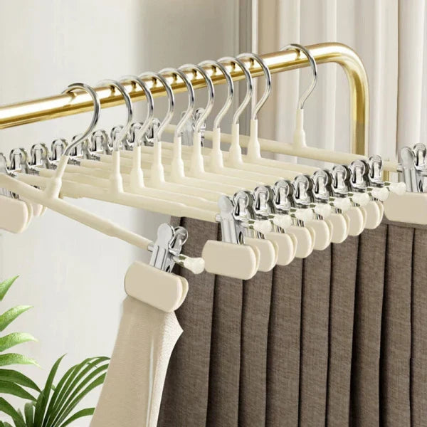 Set 10 umerase cu clips pentru pantaloni 31 x 13 — Confort Practic Pentru Casa Ta