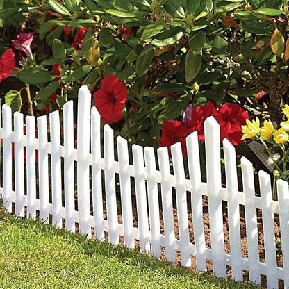 Set 6 bucati gard decorativ din plastic pentru gradina 57.5