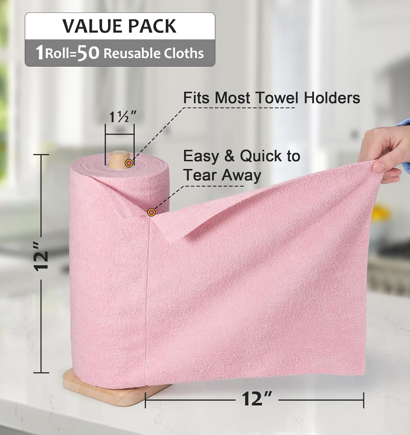 Set 30 lavete reutilizabile multifunctionale 25x25 cm — Mai Mult Confort în Bucătărie