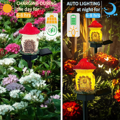 Lampa decorativa de gradina cu încarcare solara