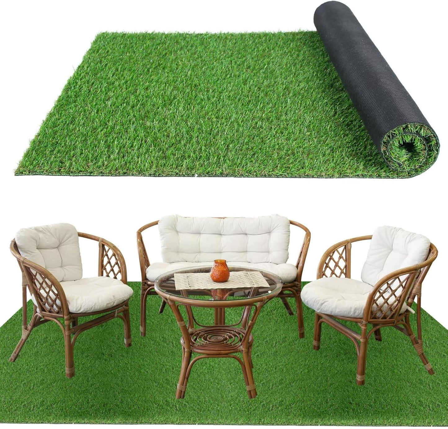 Gazon artificial decorativ – verde natural