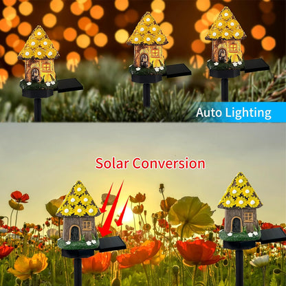 Lampa decorativa de gradina cu încarcare solara