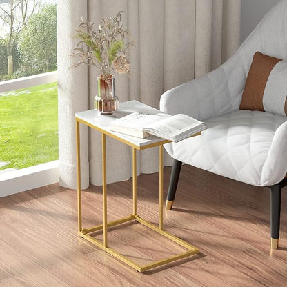 Masuta laterala cu blat tip C design modern 45 x — Confort Practic Pentru Casa Ta