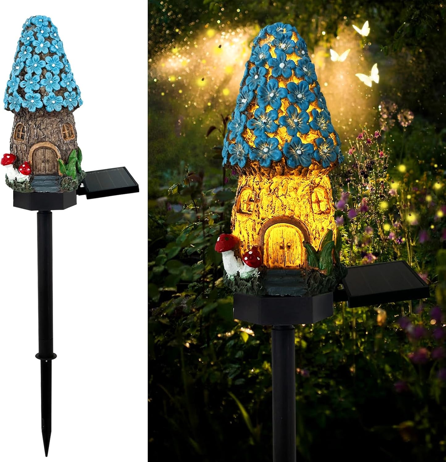 Lampa decorativa de gradina cu încarcare solara