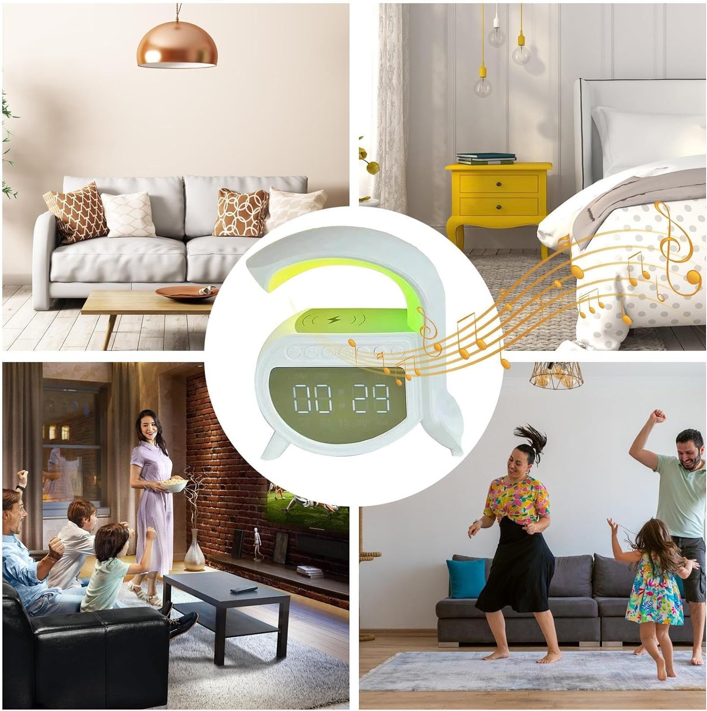 Difuzor cu incarcare Wireless și LED-uri — Utilitate Smart Zi de Zi