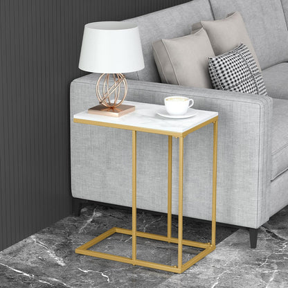 Masuta laterala cu blat tip C design modern 45 x — Confort Practic Pentru Casa Ta