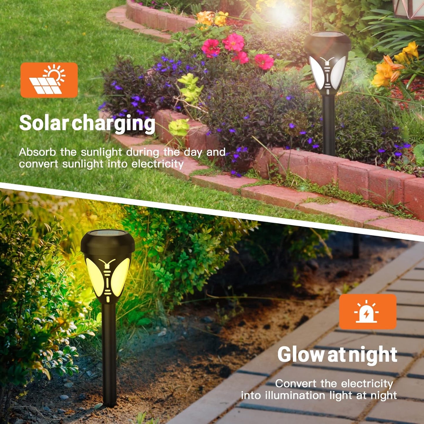 Set 2 lampi solare LED pentru exterior sub forma de — Ambient Modern Pentru Acasă