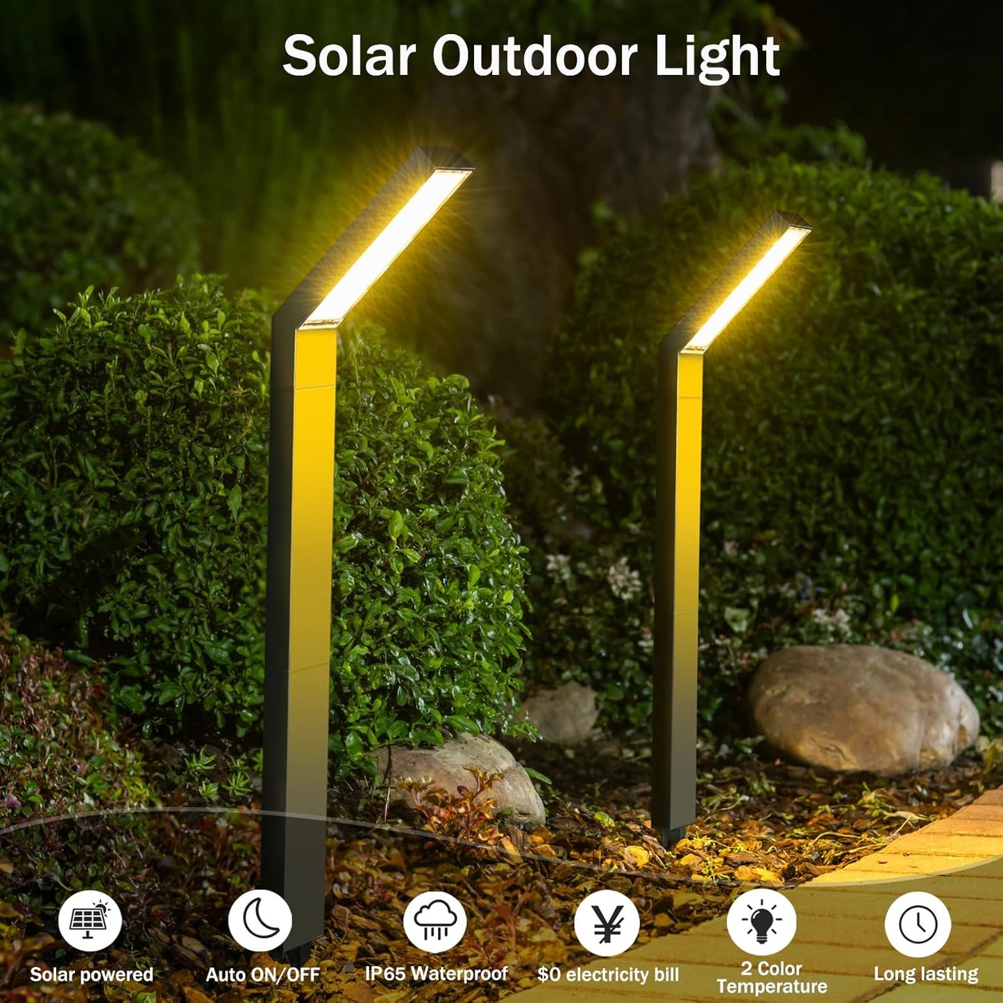 Lampa Solara LED pentru Gradina 90 LED-uri Protectie IP65 — Ambient Modern Pentru Acasă