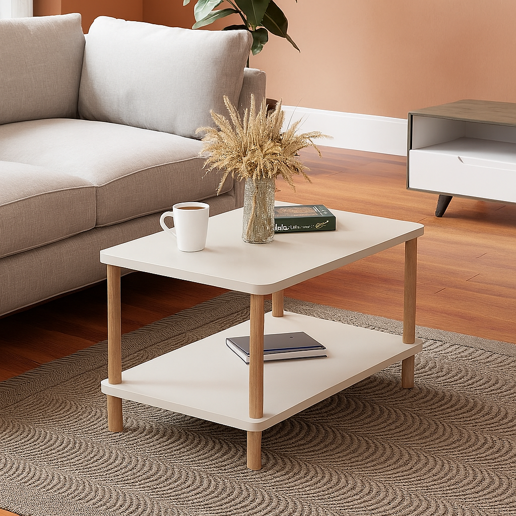 Masuta cafea moderna cu raft — Confort Practic Pentru Casa Ta