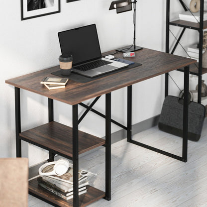 Birou modern cu rafturi laterale – PAL 18 mm — Confort Practic Pentru Casa Ta