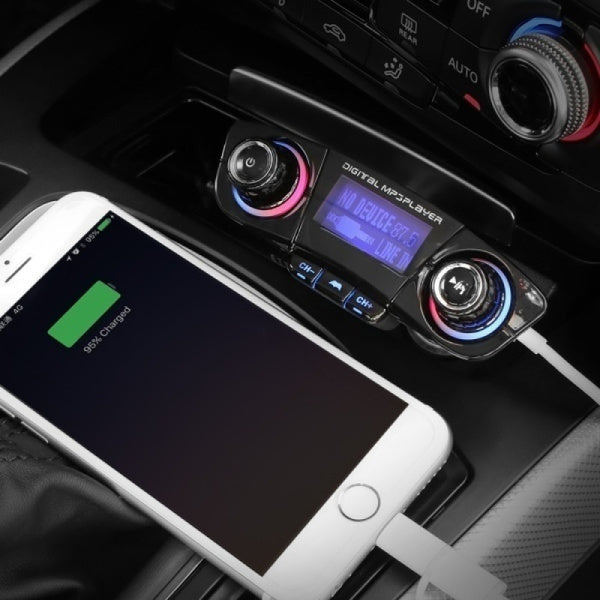 Transmitator FM multifunctional pentru masina cu MP3 Player si Bluetooth — Confort și Siguranță