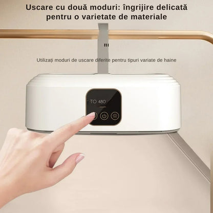 Uscator de Haine/Rufe, 600W, Cip PTC, Temporizare Inteligenta 1-8 ore, Sterilizare cu Lumina UV, 10Kg, A-147-19