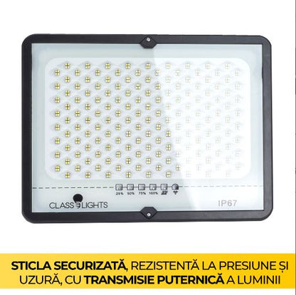 Proiector Solar LED 100W, Kit Complet cu Panou Solar Monocristalin si Protectie IP67, EAZ-IL021