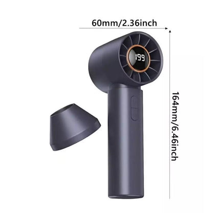 Ventilator de Mana fara Elice Turbo, Afisaj LED, Incarcare Type-C, A-170-3