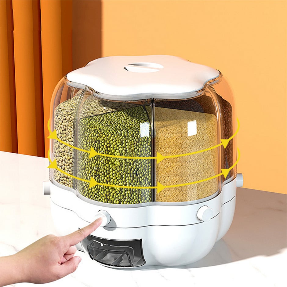 Dispenser rotativ pentru cereale — Mai Mult Confort în Bucătărie