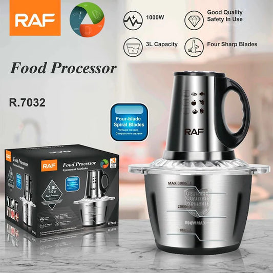 Robot de Bucătărie / Tocator 3L, 1000W, cu Lame Inox, M-148