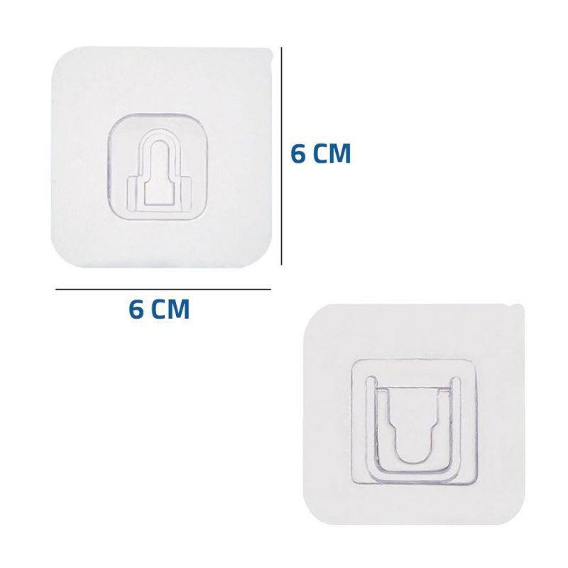 Set 10 suporti dubli autoadezivi pentru perete — Confort Practic Pentru Casa Ta