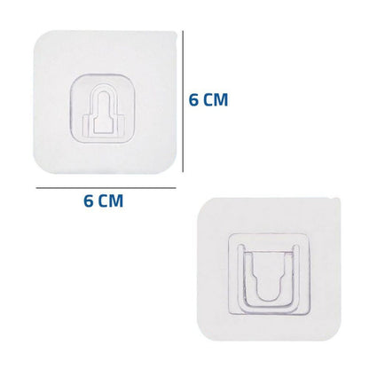 Set 10 suporti dubli autoadezivi pentru perete — Confort Practic Pentru Casa Ta
